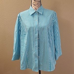 Jones New York Size 1X Easy Care 100% Cotton